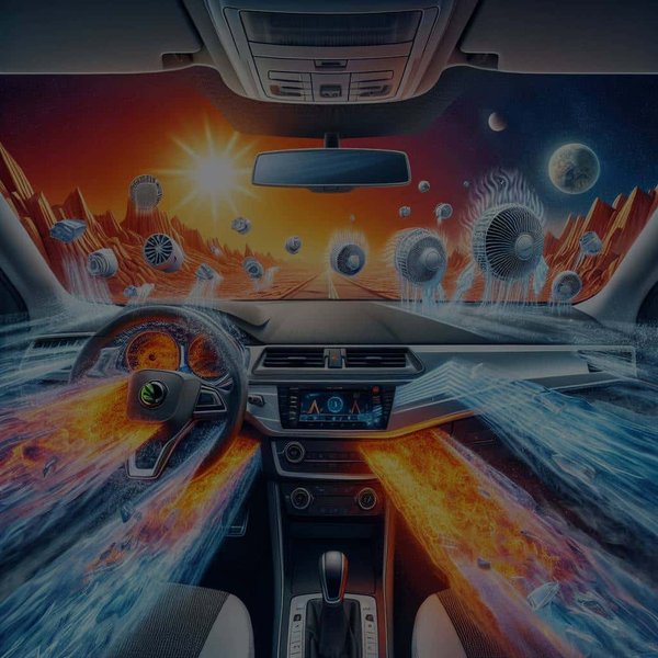 Quelle est l'efficacité énergétique de la climatisation dans une Skoda Superb lors de fortes chaleurs?